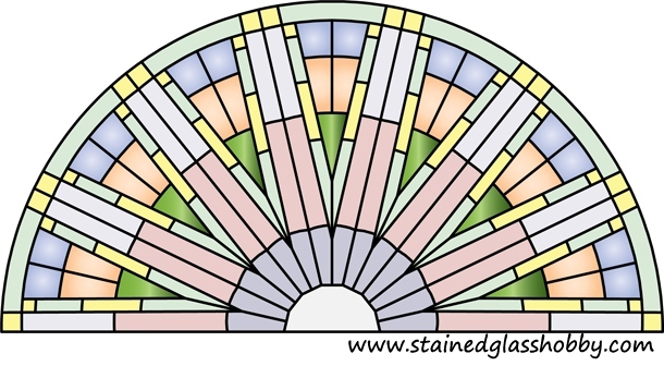 round door arch kaleidoscope design