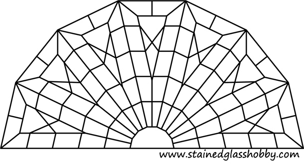free pattern for half round kaleidoscope design