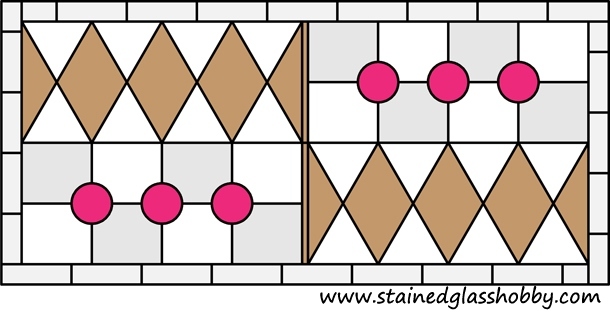 transom stained glass design