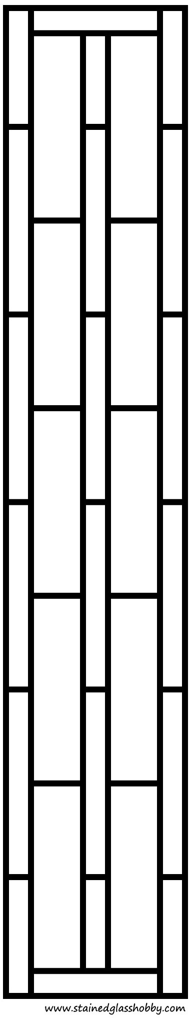 Door panel pattern outline