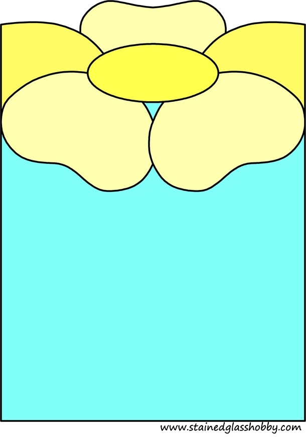 flower lantern stained glass design