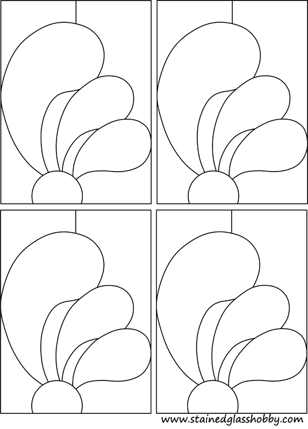 stained glass candle lantern pattern