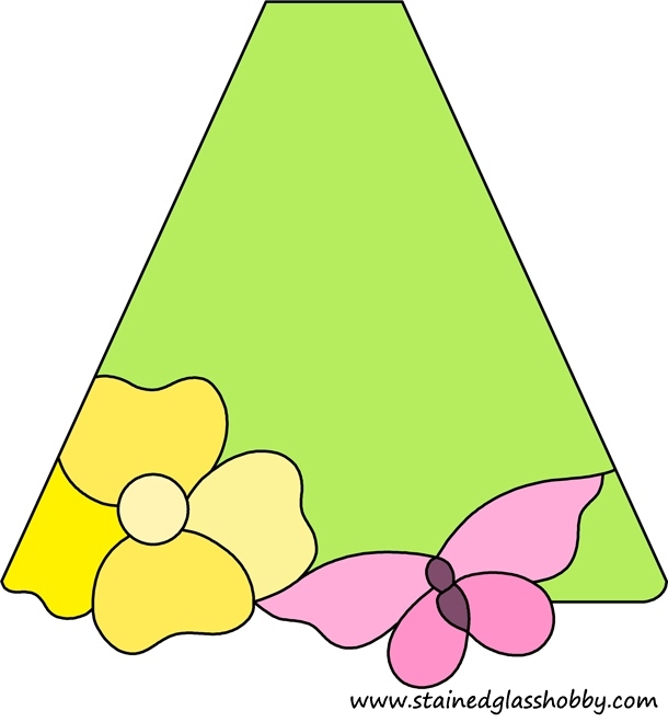 lampshade stained glass design