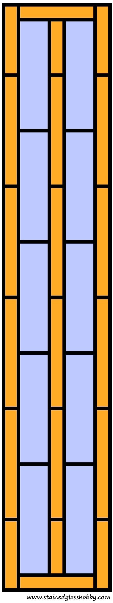 Color stained glass panel