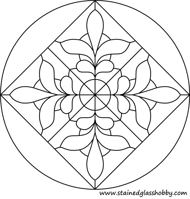 Circular pattern 1 stained glass