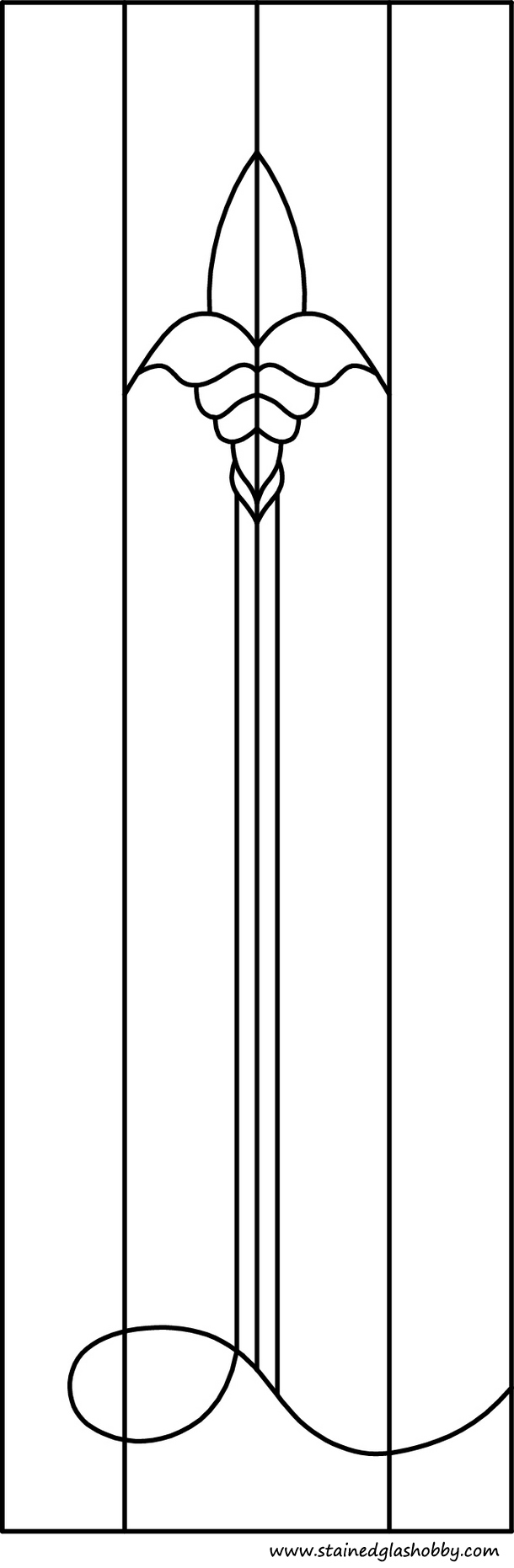 stained glass pattern outline