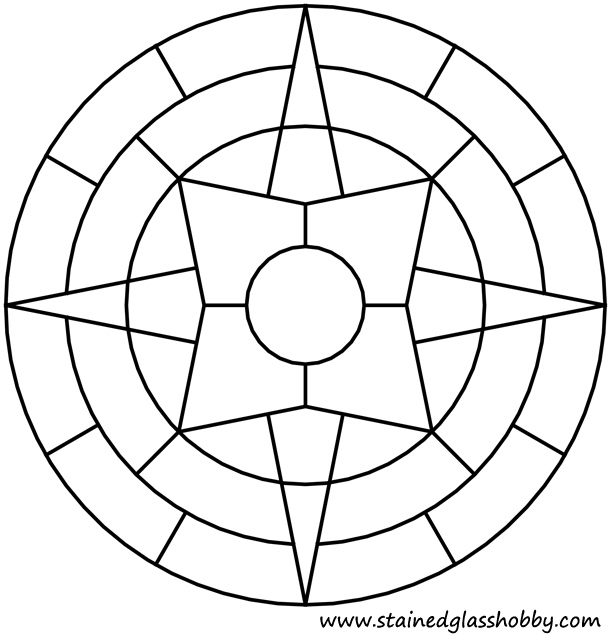 Star round panel outline