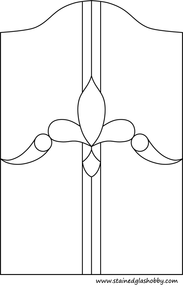 Stained glass design outline