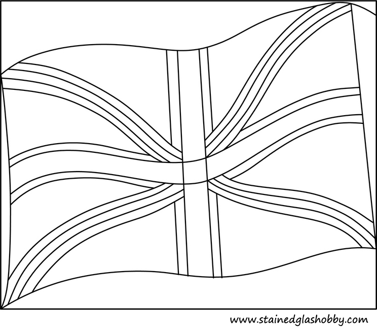 Stained glass design UK outline