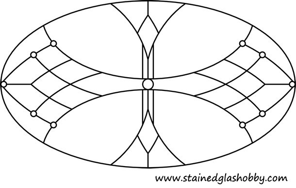 cross stained glass window