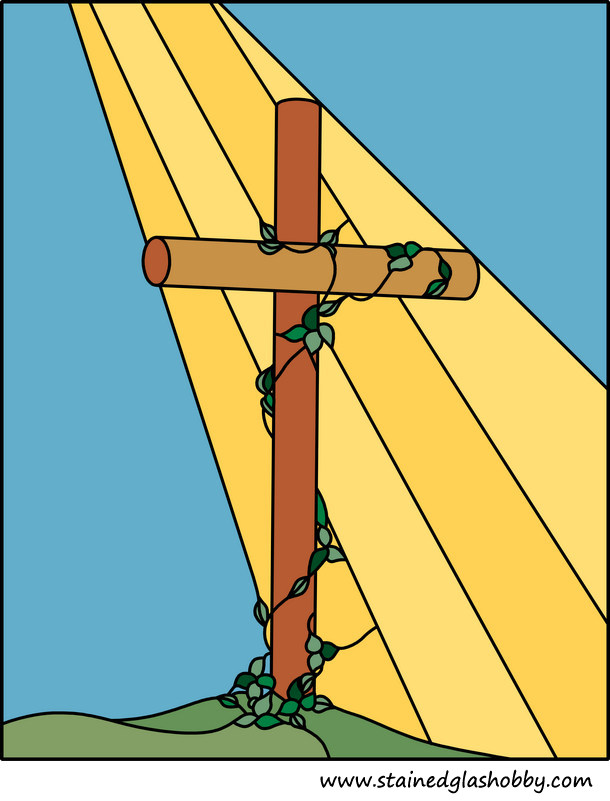 jesus cross pattern