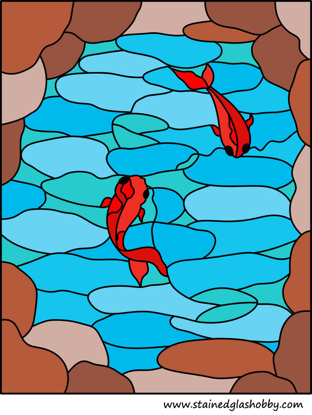 koi in a pond pattern