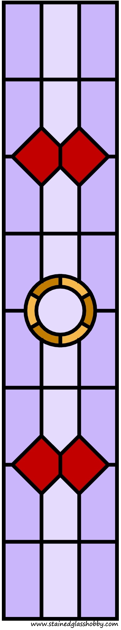 Stained glass doors free pattern