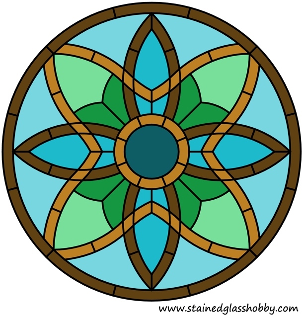 Celt knot round panel design