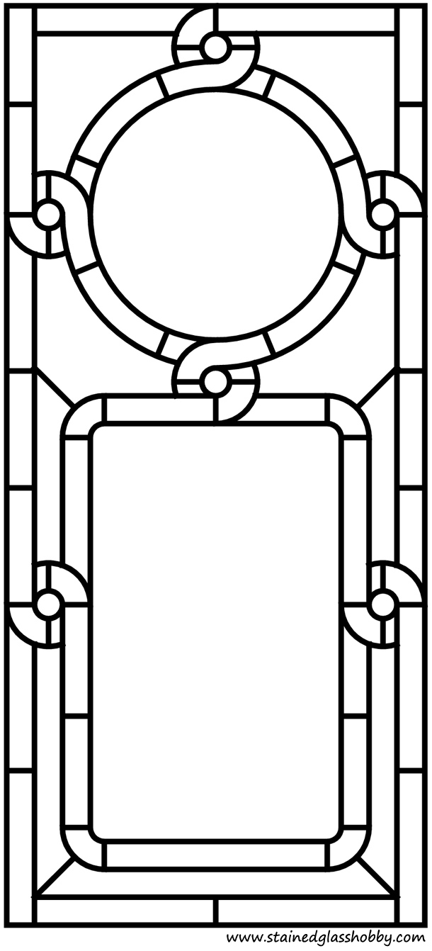 Celtic knot double frame pattern