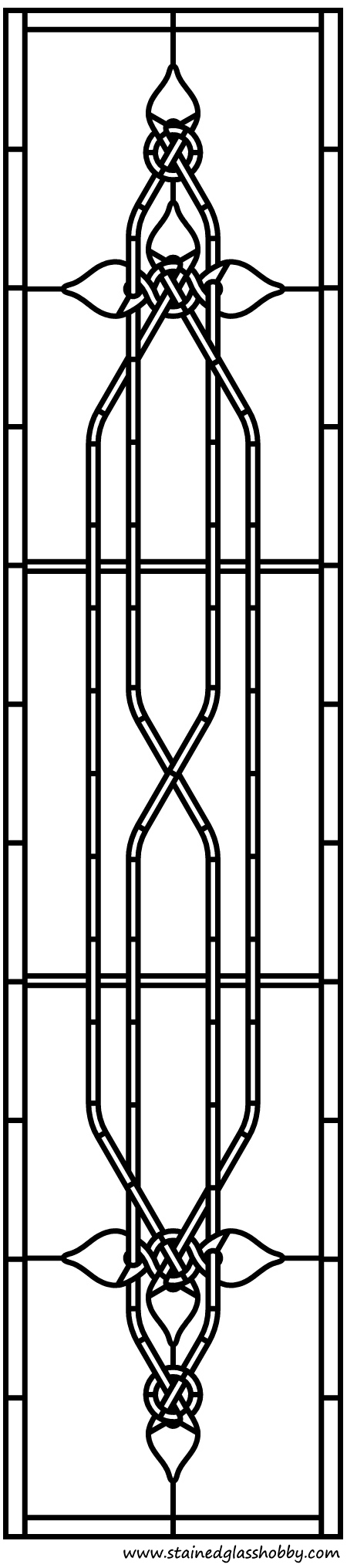Celt knot stained glass pattern