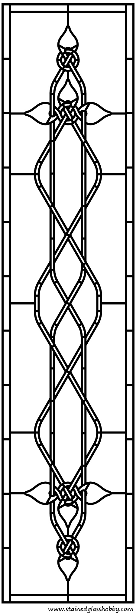 Celtic stained glass design pattern