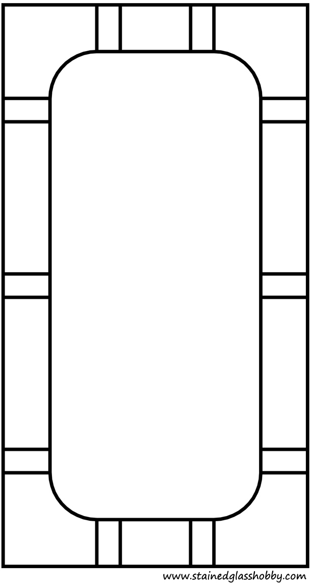 Rectangular frame pattern