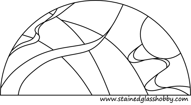 stained glass french window