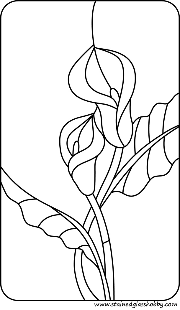 calla lillies coloring pages - photo #26