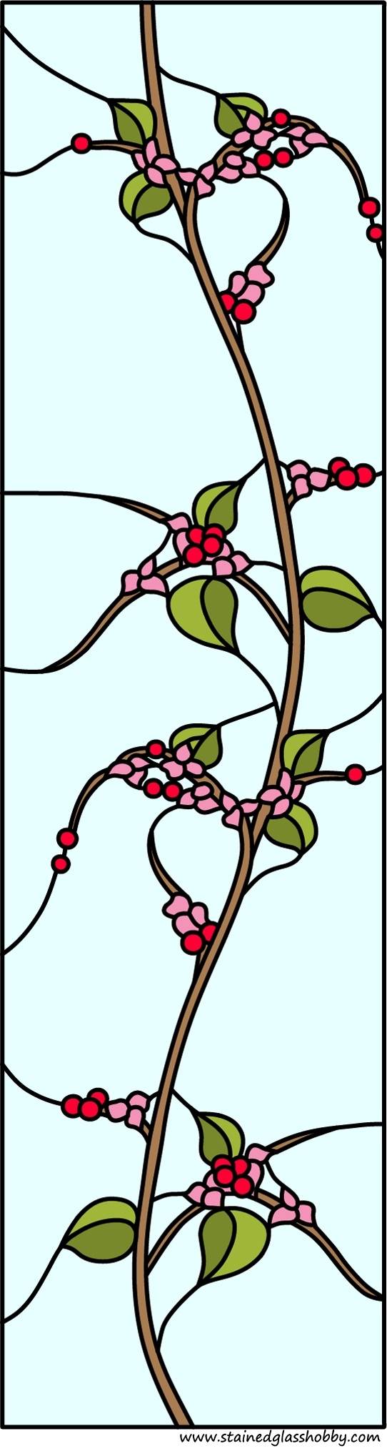 flowers stained glass