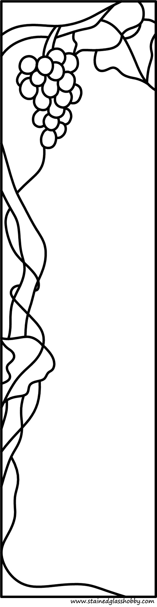 stained glass art rectangular door panel design