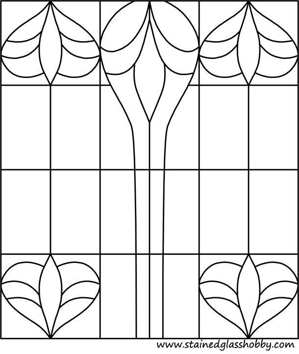 victorian glass design free pattern