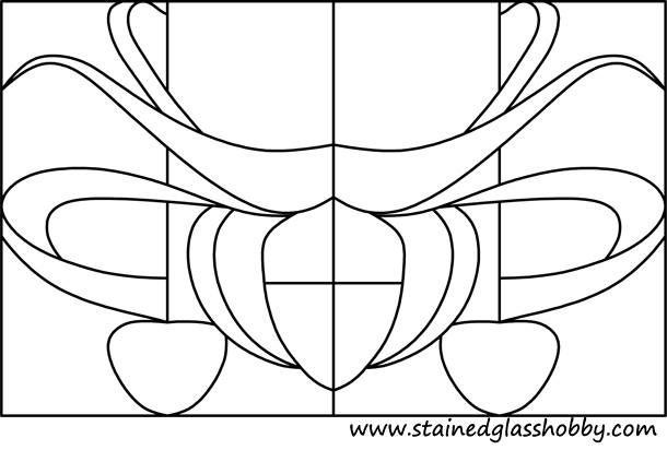 leaded stained glass coat of arms design