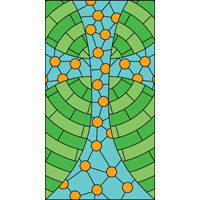 Cross stained design pattern