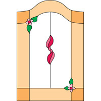 Window stained glass design