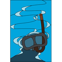 Diver mask free design pattern