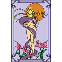 venus stained glass