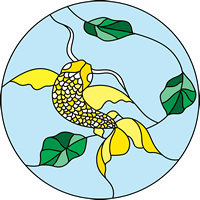 fish stained glass